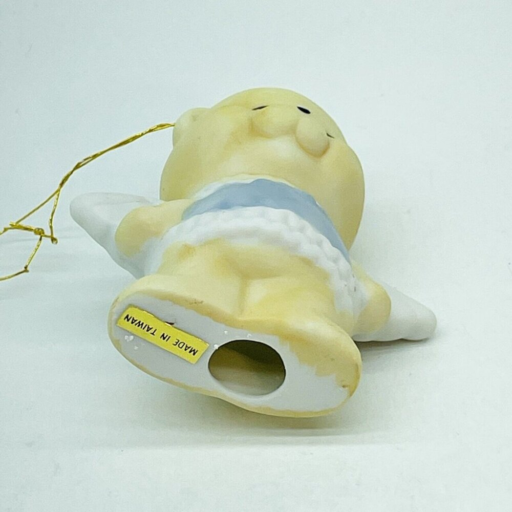 VTG Christmas Around The World Ornament Angel Bear Hand Painted Porcelain Taiwan - Picture 7 of 14